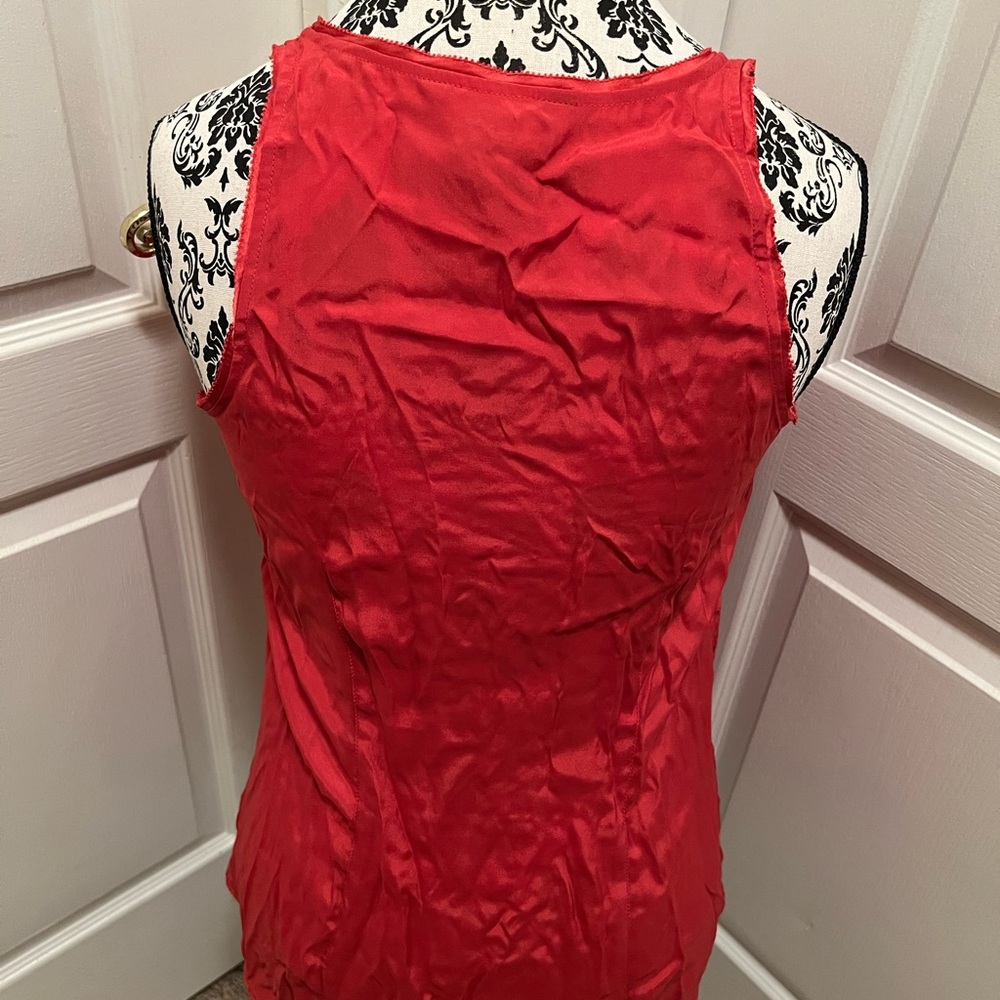 White House Black Market Silk Blouse - Picture 3 of 4